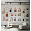 Fotomural Walls by Patel - Photo wallpaper »stucco« - Art Deco artefacts in brickwork - Smooth, slightly shiny premium non-woven fabric