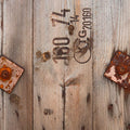 Fotomural Photo wallpaper Industrail design with wood look & steel anchor - AP Digital 3