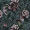 Fotomural Walls by Patel - Flowers mural Pixel Design - Green, Pink