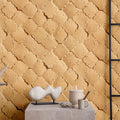 Fotomural Walls by Patel - Photo wallpaper »siena« - Mediterranean tile pattern in sand colours - Smooth, slightly shiny premium non-woven fabric