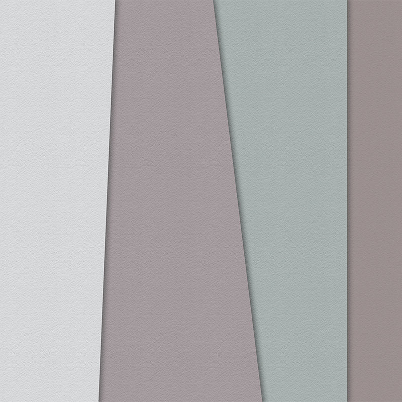 Fotomural Walls by Patel - Layered paper 3 - Minimalist Wallpaper Colour Fields Handmade Paper Texture - Blue, Cream