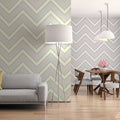 Fotomural Panel XXL 5 - Design wallpaper zig zag motif yellow on premium smooth non-woven