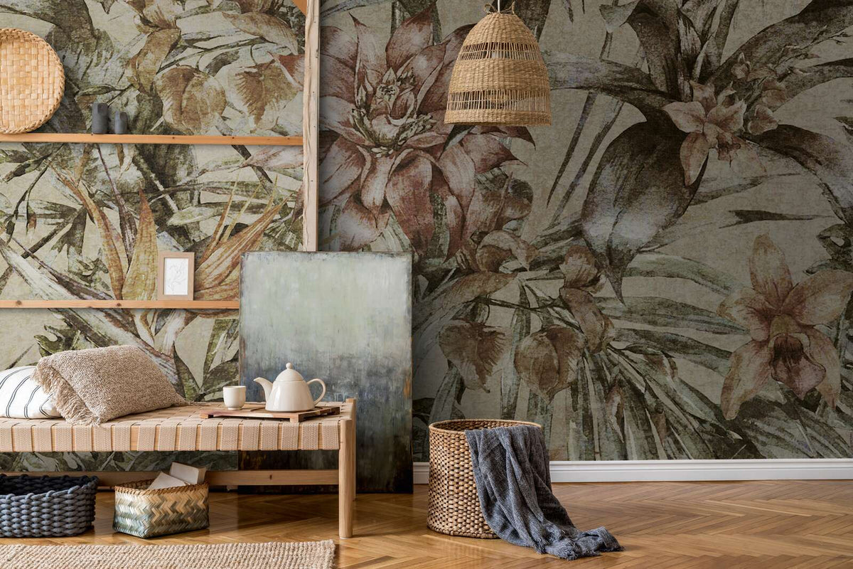 Fotomural AP Contract - Jungle Flowers