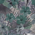 Fotomural Walls by Patel - Photo wallpaper jungle palm trees and flower - green, purple