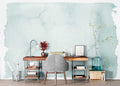Fotomural Walls by Patel - whisper4 - Wall mural modern wall art with abstract watercolour in handmade paper look - light blue