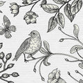 Fotomural Walls by Patel - Black and white photo wallpaper with nature motif in comic book look