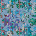 Fotomural Walls by Patel - Photo wallpaper birds and plants pattern - Blue, Green