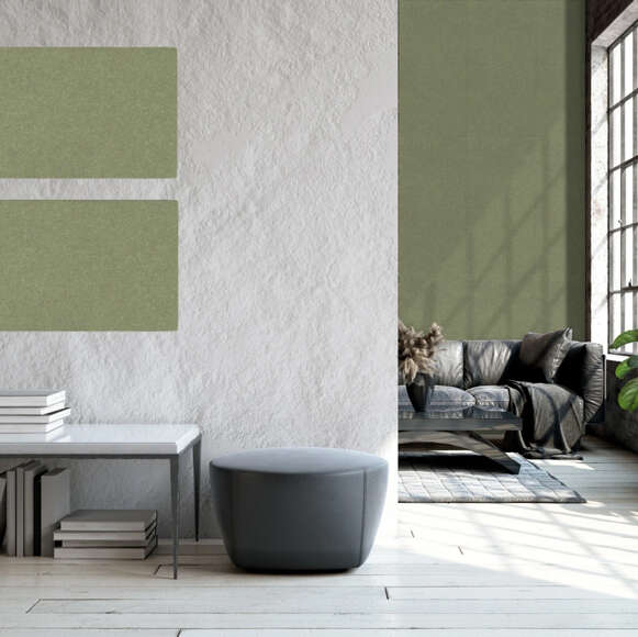 Panel Acustico de Fieltro Sage Green - Modular Wall - Foto 8