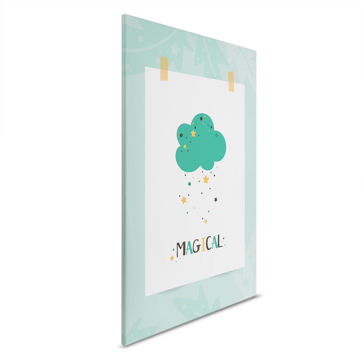 Momentos mágicos - Magical - Cuadro en lienzo con motivo de nubes para la habitación de los niños