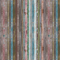 Fotomural Panel XXL 5 - Wood mural fence of boards brown turquoise on premium smooth fleece