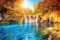 Fotomural Landscape mural waterfall & lake in Croatia - DD Motive 2