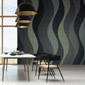 Fotomural Walls by Patel - Savoy 2 - waves graphic photo wallpaper retro 50s design