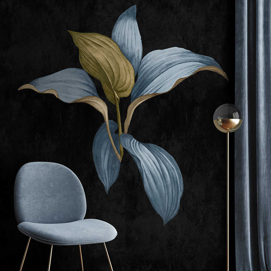 Fotomural Walls by Patel - Fiji 3 - Dark wall mural Botanical Design in Blue & Green