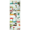 Fotomural Panel XXL 5 - Modern wall mural shelf with dishes and plants on premium smooth vinyl