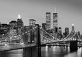Fotomural Black and white photo wallpaper retro Manhattan skyline - DD Motive 2