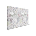 Lienzo Jungla Floral Pintura dibujada | gris, blanco