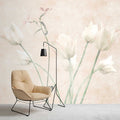 Fotomural Walls by Patel - Morning Room 3 - flowers photo wallpaper tulips in faded style