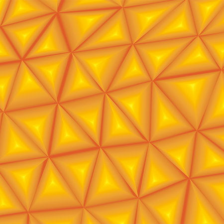Fotomural 3D photo ote orange with triangle facets - AP Digital 3