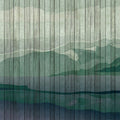 Fotomural Walls by Patel - Mountains 3 - Modern Wallpaper Mountain Landscape & Board Optics - Blue, Green