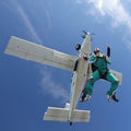 Fotomural Parachute - photo wallpaper tandem jump & sky view - AP Digital 1