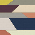 Fotomural Walls by Patel - Geometry 1 - Photo wallpaper with colourful horizontal stripe pattern - ribbed structure - Beige, Blue