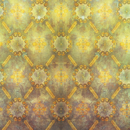 Fotomural Photo wallpaper with ornament pattern & used look - AP Digital 1