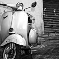 Fotomural Panel XXL 5 - City mural Vespa scooter motif on premium smooth fleece