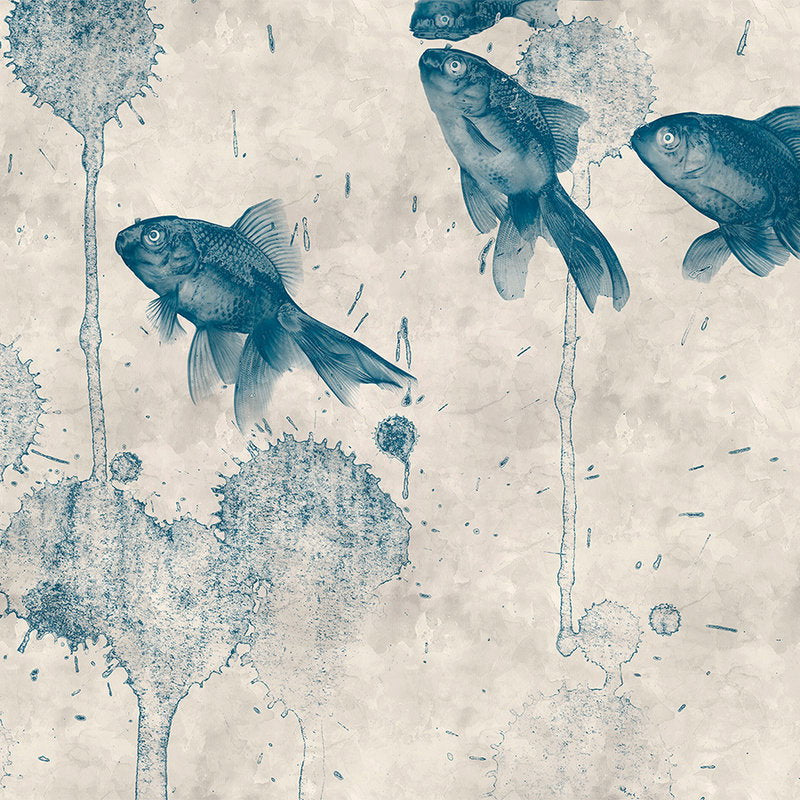 Fotomural Modern wall mural goldfish pond - Walls by Patel