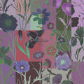 Fotomural Walls by Patel - Floral patch 1 - Colourful floral patchwork wallpaper - Green, Red