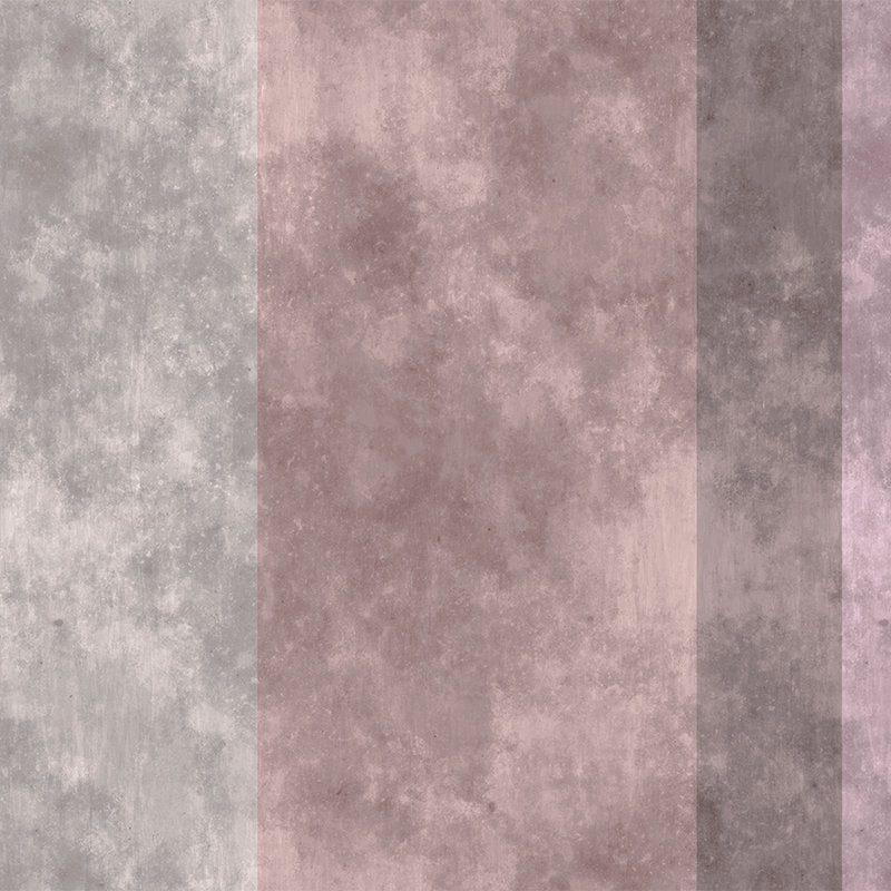 Fotomural Walls by Patel - Concrete optics photo wallpaper with stripes - grey, pink