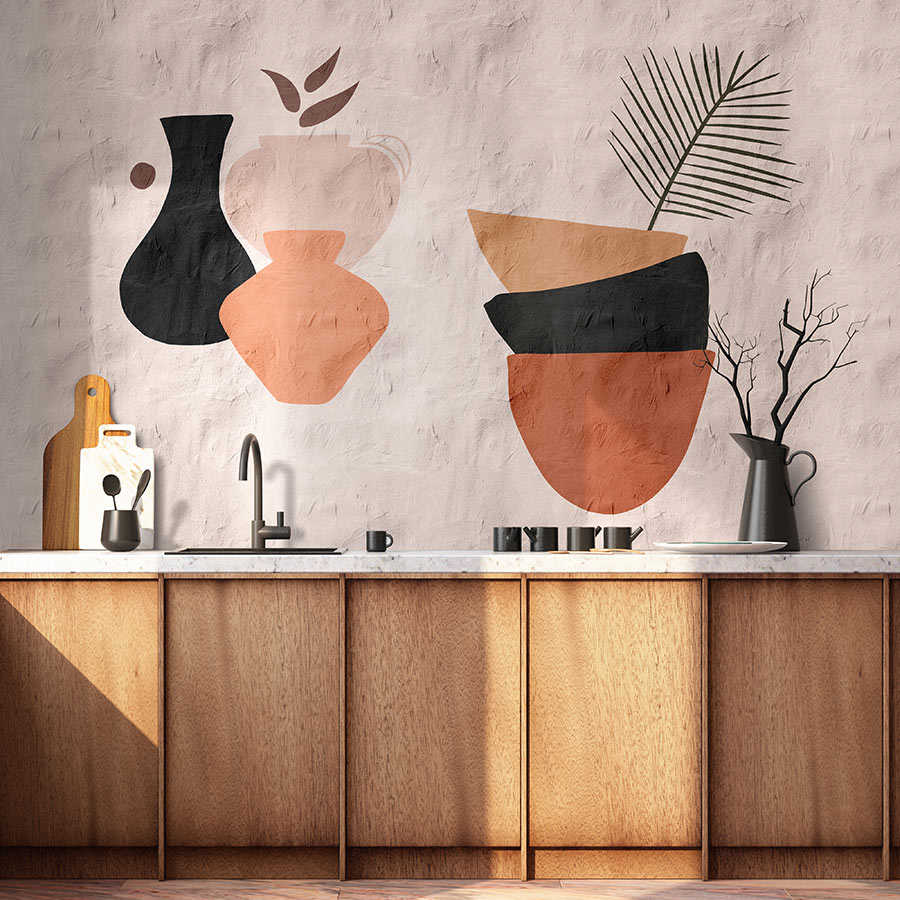 Fotomural Walls by Patel - Santa Fe 2 - Clay wall mural with colour block design
