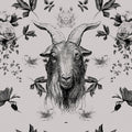 Fotomural Walls by Patel - Design mural with modern nature design - grey, black