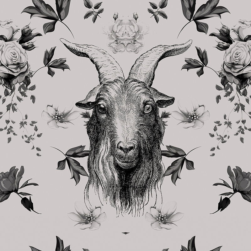 Fotomural Walls by Patel - Design mural with modern nature design - grey, black