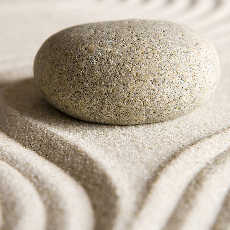 Fotomural Photo wallpaper pattern in the sand with stone - Premium smooth fleece - XXL 2