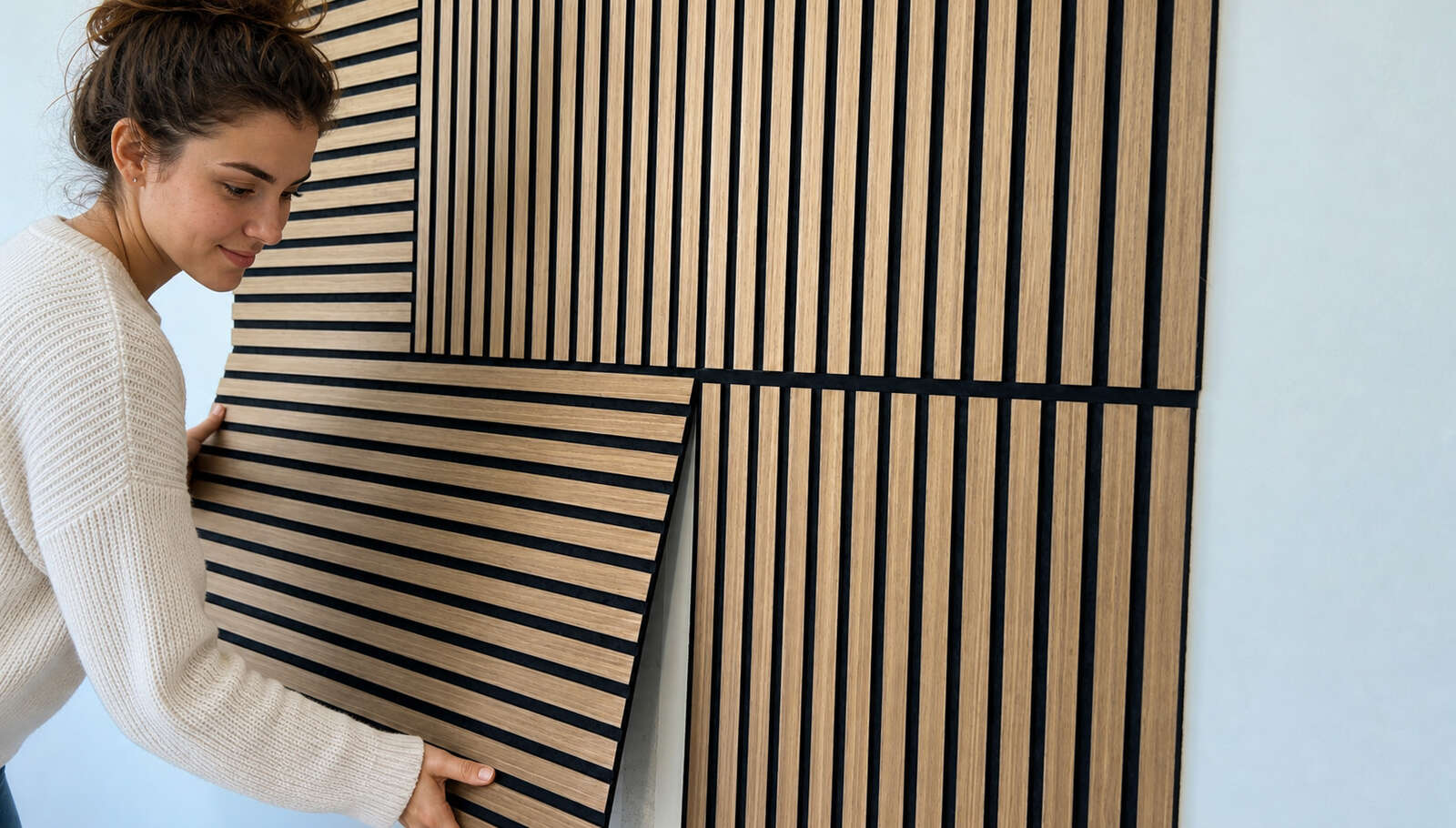 Panel Acustico de Madera Fanal Oak - Modular Wall - Foto 9