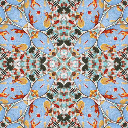 Fotomural Photo wallpaper sport motif with kaleidoscopes design - AP Digital 1