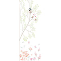 Fotomural Panel XXL 5 - Children mural tree with birdhouse in green and pink on premium smooth non-woven