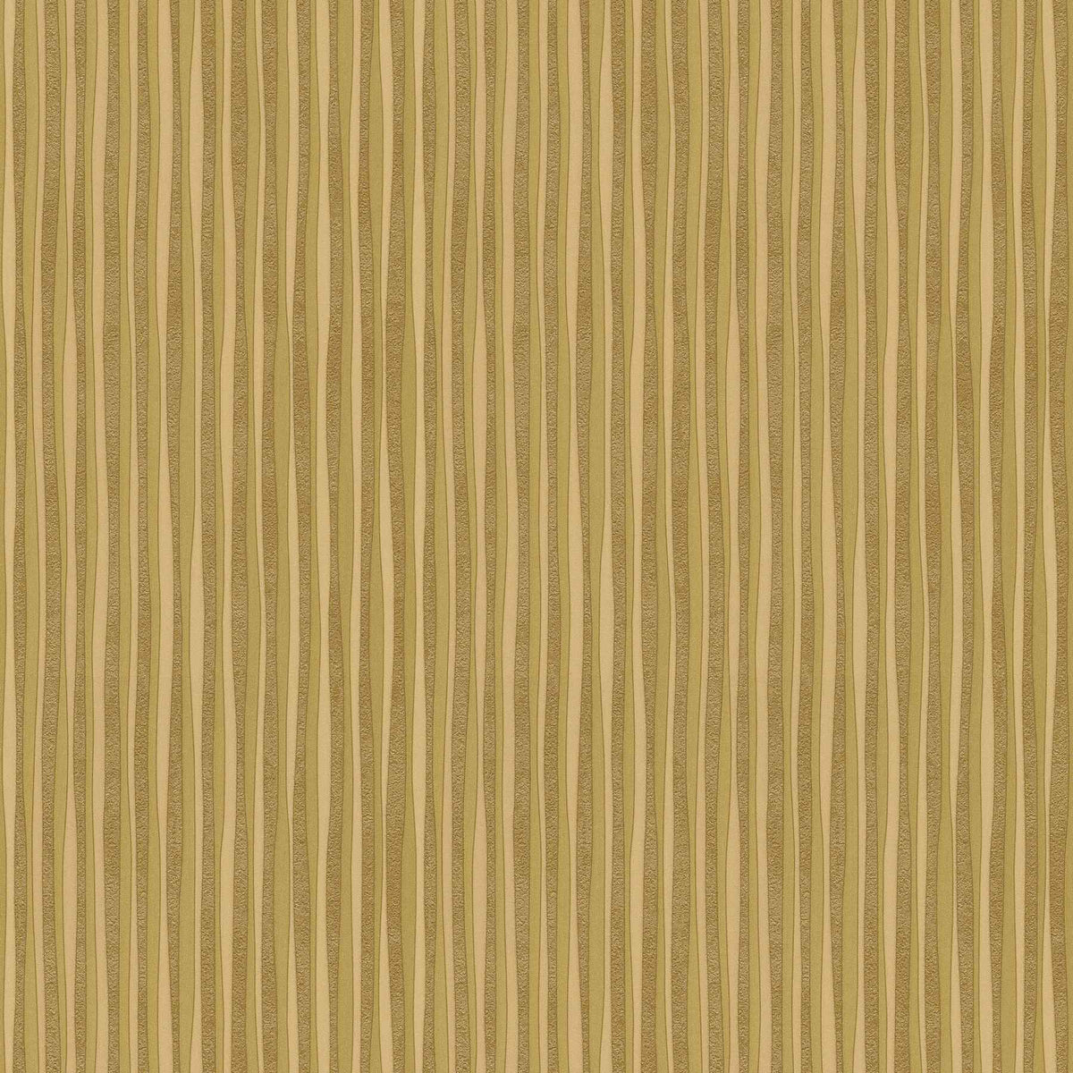 Versace Home - Papel pintado de diseño metálico con motivo de líneas en dorado - Metálico