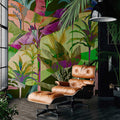 Fotomural Walls by Patel - Palmyra 2 - mural jungle leaves colourful design