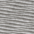 Fotomural Walls by Patel - Canyon 2 - Cool 3D Concrete Waves Wallpaper - Grey, Black