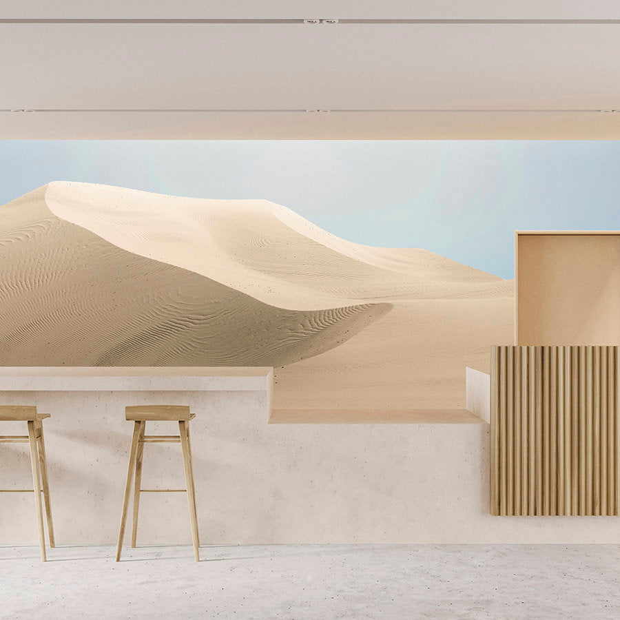 Fotomural Walls by Patel - Photo wallpaper »dunes« - pastel-coloured desert landscape - Smooth, slightly shiny premium non-woven fabric