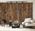 Fotomural Wood look wallpaper used look beams rustic - AP Digital 3