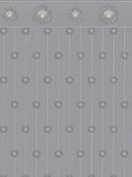 Papel pintado no tejido VERSACE con motivo de Medusa y detalles ornamentales ligeramente brillante ligeramente texturizado - gris, plata, Metálico