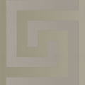 Papel pintado VERSACE plata diseño meandro metálico - gris