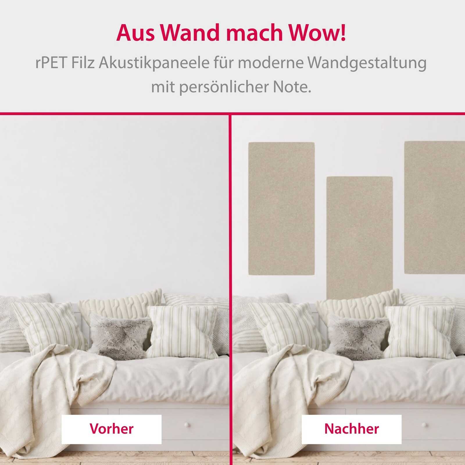 Panel Modular Wall - Sand Beige 104 x 52 x 0.6 cm (13673-9) - Imagen 5
