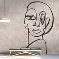Fotomural Walls by Patel - Palomas Room 1 - plaster look photo wallpaper line art painting abstract