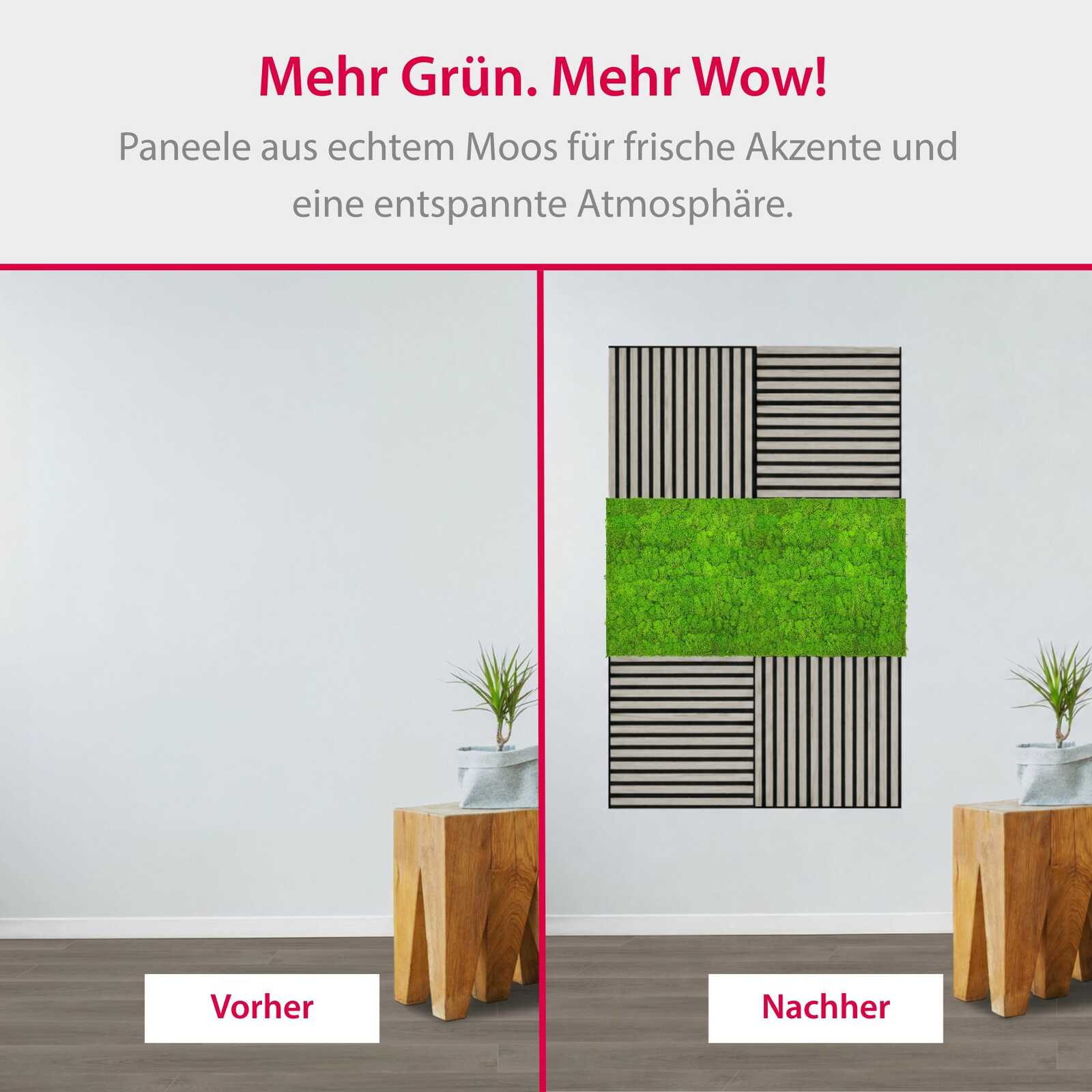 Panel de Musgo Natural Bright Green - Modular Wall - Foto 6