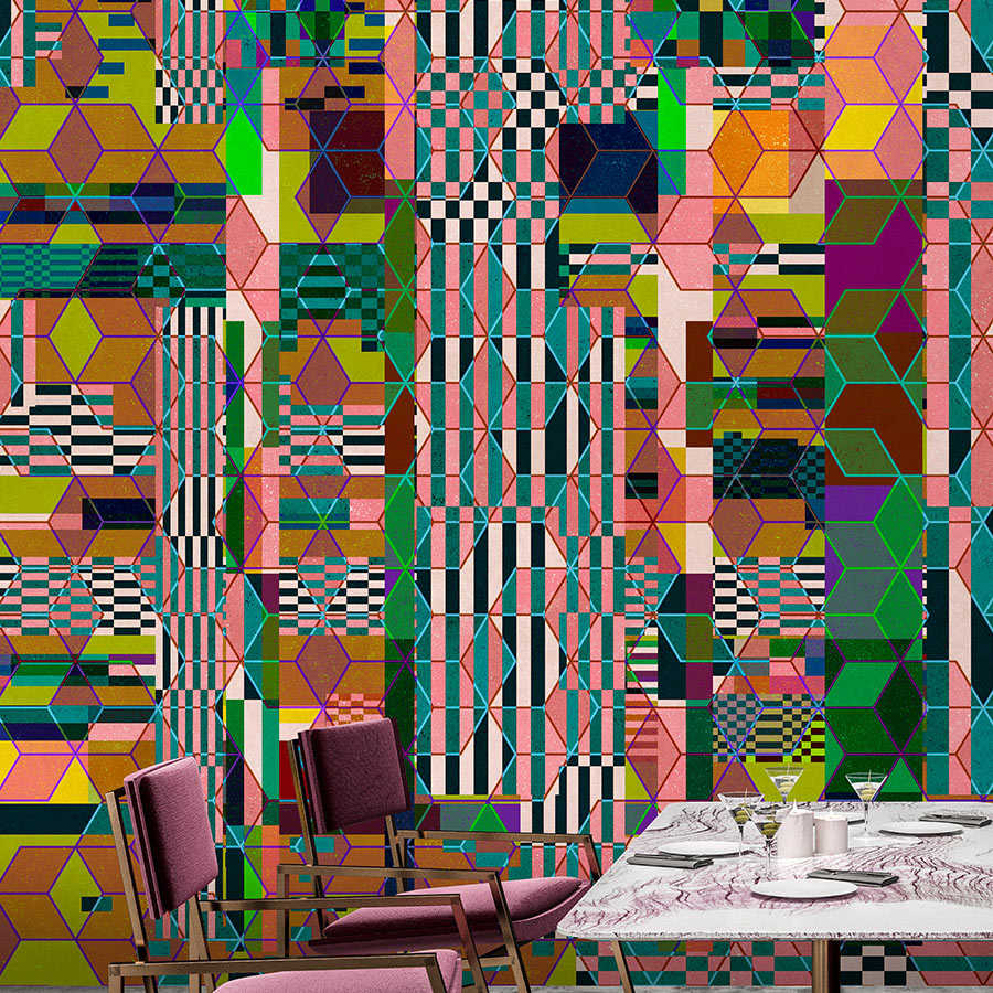 Fotomural Walls by Patel - Mirage 1 - mural graphic mosaic pattern colourful