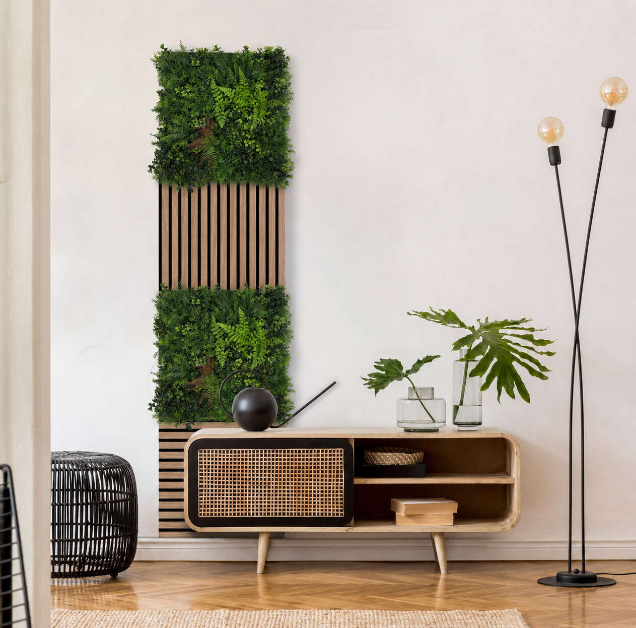 Panel Modular Wall - Feral Green Mixed Flora 52 x 52 x 4 cm (13669-8) - Imagen 1