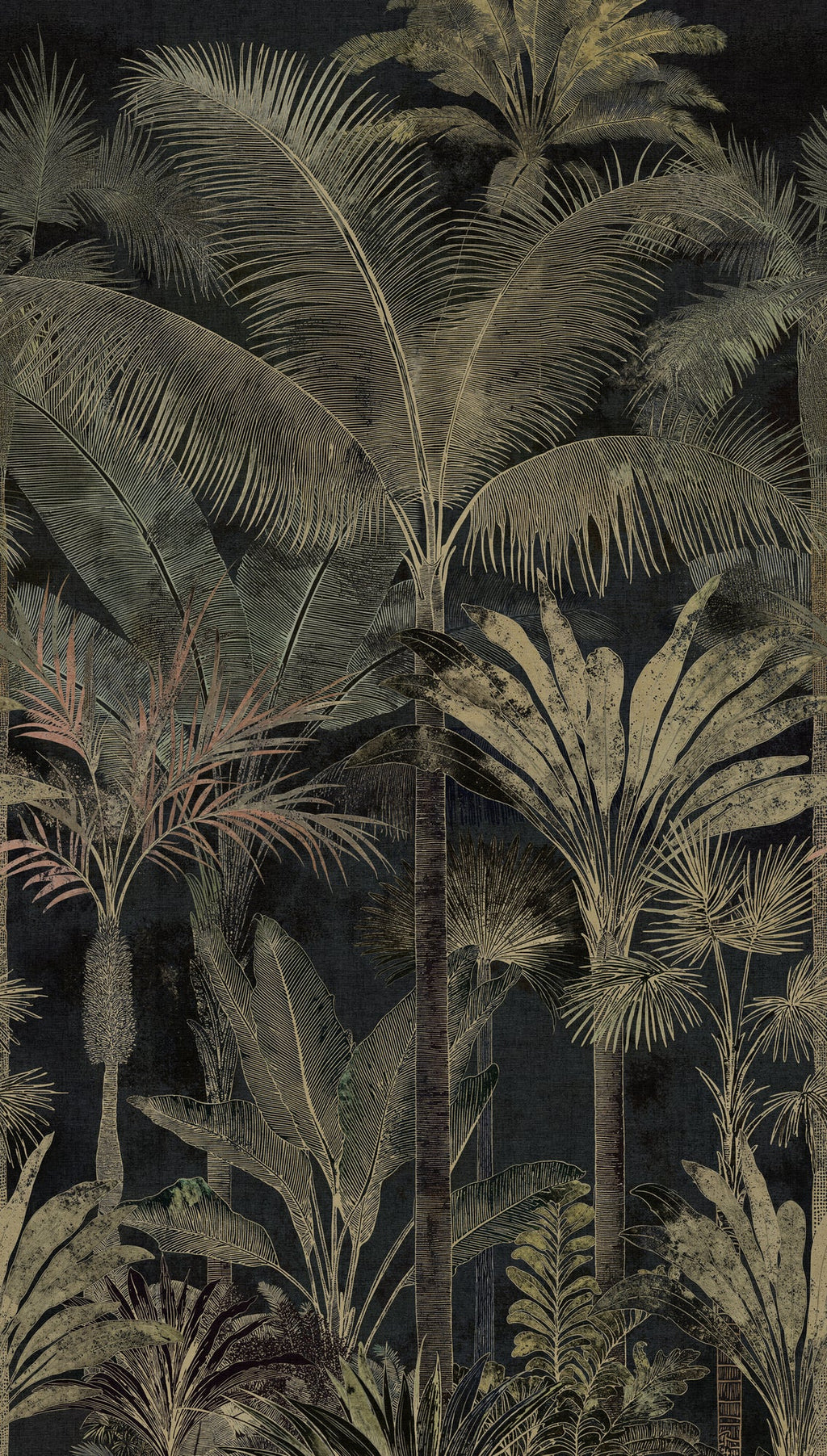 Cuba II-Fototapete Vinyltapete Schwarz Dschungel